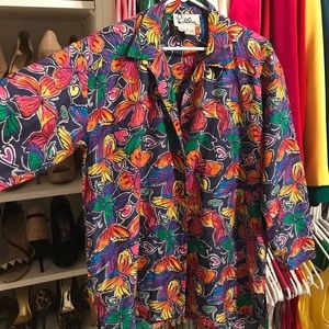 Lilly Pulitzer silk button down blouse